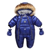 Combinezon fas bebe SofiaConcept, Albastru metalizat