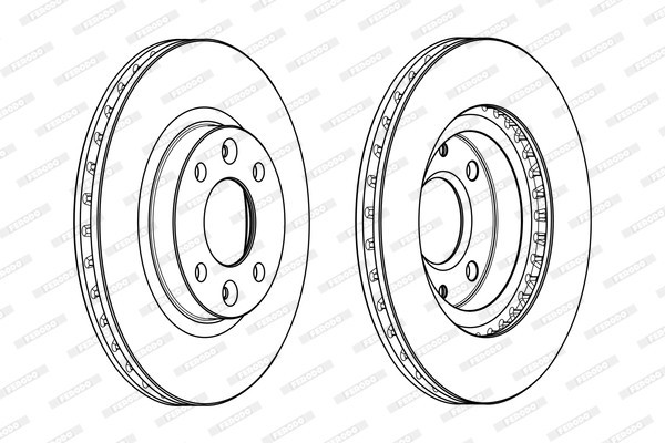 FERODO DDF2327C PREMIER Disc frana