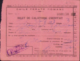 HST A262 Bilet de călătorie creditat 1943 CFR