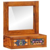 vidaXL Dulap de perete Maro 40 x 20 x 50 cm Lemn masiv de acacia