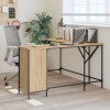 Birou in L vidaXL Stejar Sonoma 141x141x75 cm Lemn Prelucrat Maro