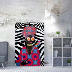 Tablou decorativ, WY208 (70 x 100), 50% bumbac / 50% poliester, Canvas imprimat, Multicolor