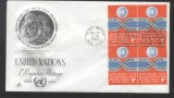 UN New York 1962 Definitives Mi.98 x 4 FDC UN.095