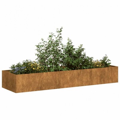 Jardinieră Rusty 280x80x40 cm Oțel pentru intemperii foto