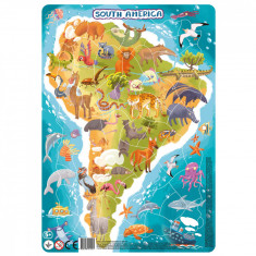 Puzzle cu rama - America de Sud (53 piese) foto