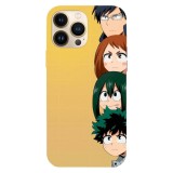 Husa compatibila cu Apple iPhone 13 model My hero academia anime, Silicon, TPU, Viceversa, Transparent, Carcasa
