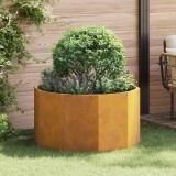 vidaXL Jardinieră Ruginit 90 x 90 x 50 cm Oțel rezistent de intemperii 883758