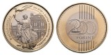 UNGARIA 200 FORINT 2025 200 de ani infiintarea Academiei Maghiare Magyar Tudom&aacute;nyos Akad&eacute;mia BIMETAL UNC BU