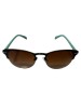 Ochelari de soare dama, UV400, Metal, Maro, Oem