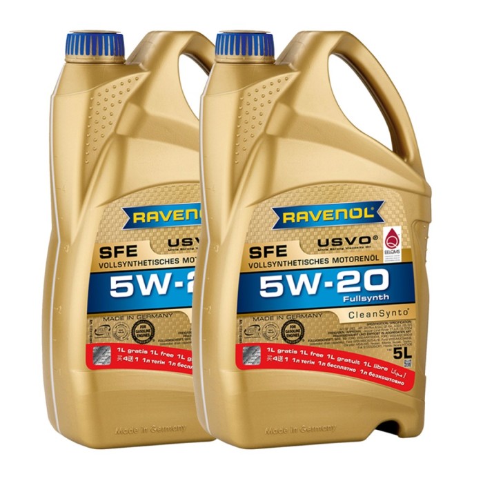 Pachet 10 litri Ulei Ravenol SFE USVO 5W20 (8+2 gratis)