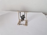Miniatura din Argint - Fetita pe Leagan, Ornamentale