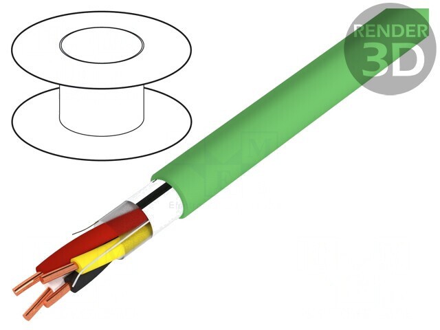 Cablu Transmisie Date 2x2x0,8mm Cu LSZH EiB/KNX