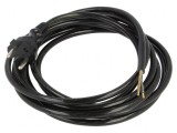Cablu Alimentare Negru 3.8m 16A 2x1.5mm2