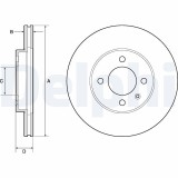 Disc frana Seat Arosa, Cordoba, Cordoba Vario, Ibiza II, Inca, Toledo I; VW Caddy, Caddy II, Caddy II Pick-Up, Caddy III, Corrado, Golf II,