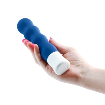 Shake it - Vibrator wand, albastru, 17.5 cm foto