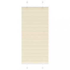 vidaXL Jaluzea plisată Crem 60x100 cm Lățime țesătură 59,4 cm 4015271