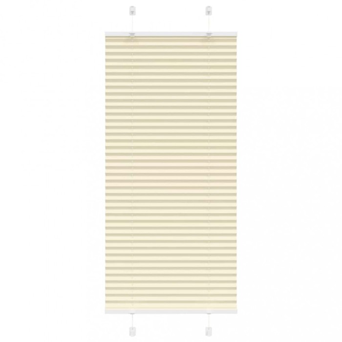 Jaluzea plisată Crem 60x100 cm Lățime țesătură 59,4 cm