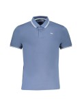 Cumpara ieftin Tricou polo, cu mini logo, Regular fit, Albastru deschis, 2XL