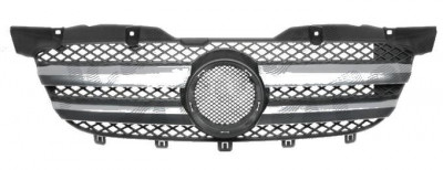 Grila radiator Mercedes Sprinter 209-524, 07.2006-10.2013, crom/negru, 506505-1, grila masca intre faruri foto