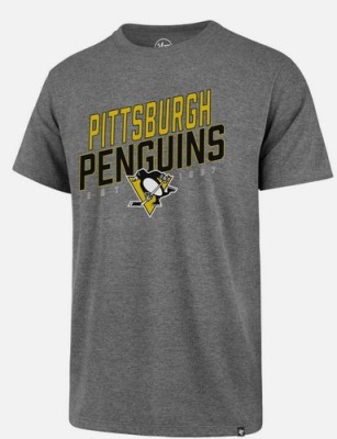 Pittsburgh Penguins tricou de bărbați 47 Echo gray - XL foto