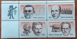 U.S.A-1983-''INVENTATORI -AMERICANI''- BLOC de 4val.cu ZIP Cod'.- (Cat Scot=8,5$)-mnh-netampilat-Vezi-Scan