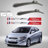 Cumpara ieftin Ștergătoare Hyundai Accent Sedan (2010&ndash;2014) Flat | Set față &ndash; TeamCar&reg;