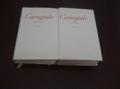 I L CARAGIALE OPERE,vol. I+II , EDITIE DE LUX PE HARTIE TIP TIGARETA ,1971, CARTONATE CU SUPRACOPERTA