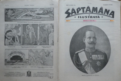 Saptamana ilustrata, nr. 6, 1917, pro Puterile Centrale, Regele Constantin foto