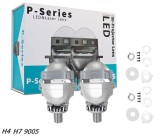 Cumpara ieftin Kit Lupe Bi-Led 2.5, &sup3; Faza scurta Faza lunga, H4, H7, HB3, HB4, 9005, seria P10, 80W, 5500K, 7000lm, 12V