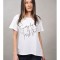TRICOU IMPRIMEU GRAFIC HELENA Alb TALIE UNICA