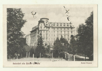 cp Govora : Hotel Palace - circulata 1925, timbre foto