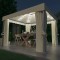 Gossi pavilion cu perdele &amp; siruri lumini led, alb crem, 3x3 m