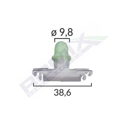 CLIPS FIXARE ELEMENTE EXTERIOARE PENTRU VW - ALB SET 10 BUC 61555 foto