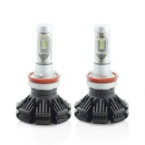 Bec LED H8 Carguard, 4000LM, Alb, 12-24V, Omologat E8, Compatibil Electromagnetic, Garantie 3 Ani