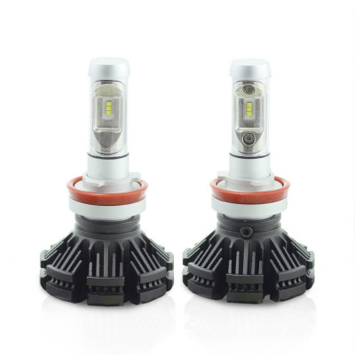 Set 2 Becuri Auto LED H8 pentru Faruri, 12-24V, 4000 Lumeni Super White, Utilizare Off-Road foto