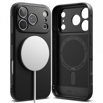 Husa MagSafe pentru Apple iPhone 17 Pro Max, Ringke, Onyx, Neagra foto
