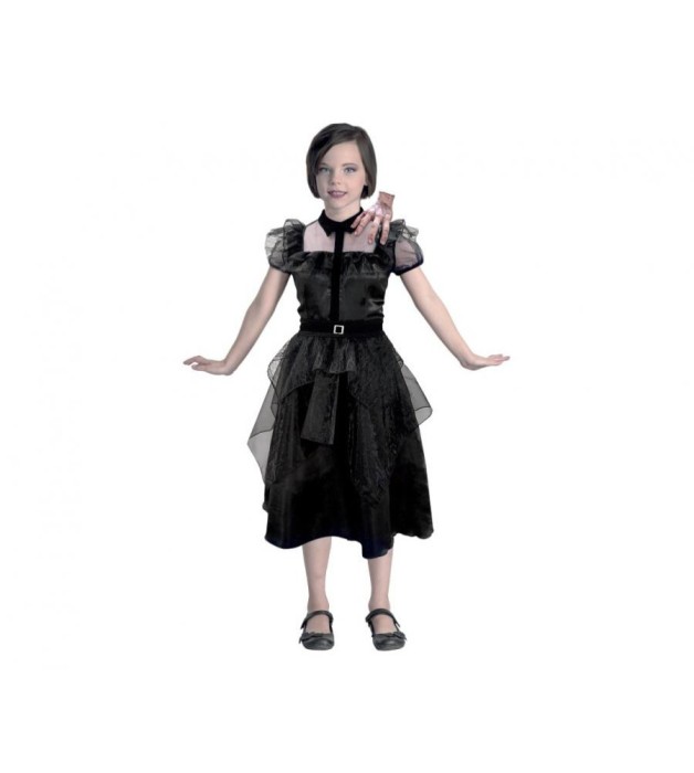 Costum carnaval gotic pentru fete, 110 -120 cm (5-6 Ani)