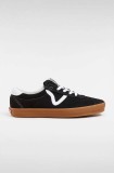Vans tenisi din piele intoarsa Sport Low culoarea negru, VN000CQRB9M1