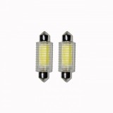 Set 2 x Bec SOFIT 2 COB , 2W cu radiator, 12LED