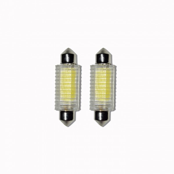 Set 2 x Bec SOFIT 2 COB , 2W cu radiator, 12LED