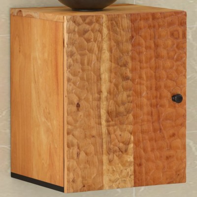 Dulap de perete de baie, 38x33x48 cm, lemn masiv de acacia foto