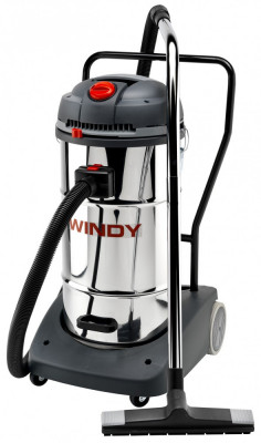 Aspirator de praf si lichide model WINDY 365 IR LAVOR, 3 motoare, putere 3600W, recipient colectare din INOX, volum 65L foto