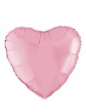 Balon Folie Metalizat Inima Roz - 45 cm