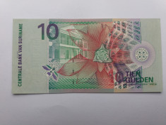 Suriname 10- Gulden 2000-UNC foto