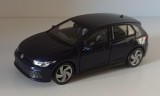 Macheta Volkswagen Golf 8 VII GTi albastru - Welly 1/36 VW, 1:32