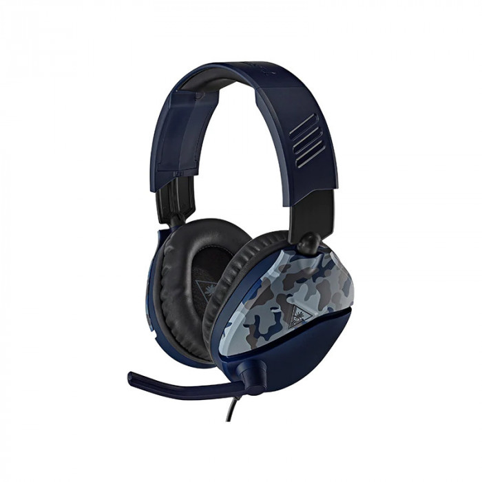 Casti Recon 70 Turtle Beach, multiplatforma, jack 3.5 mm, microfon incorporat, model camuflaj, Albastru