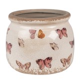 Cumpara ieftin Set 2 ghivece flori ceramica Fluturasi 12x10 cm