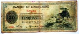 50. INDOCHINA ADMINISTRATIE FRANCEZA 50 PIASTRES PIASTRI 1945 SR. 946