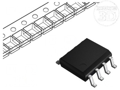 Amplificator audio IC rail-to-rail SO8, 1 canal foto