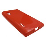 Husa silicon rosie pentru LG Optimus L5 E610/E612